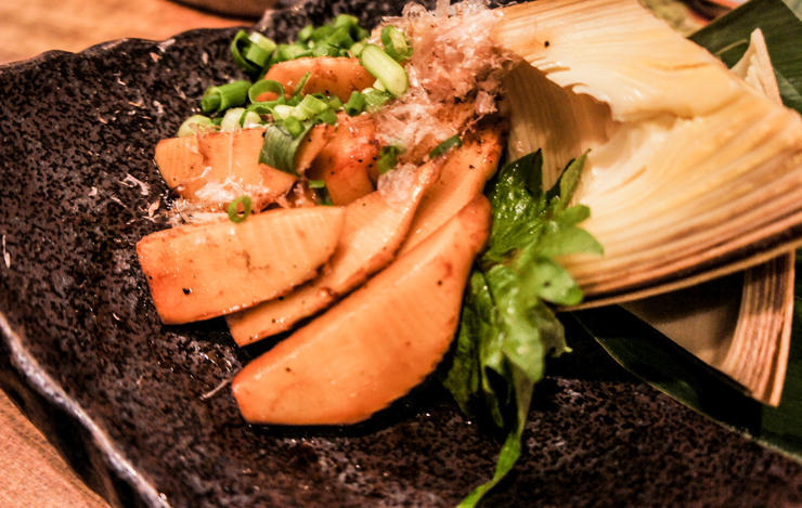 竹の子の醤油焼き