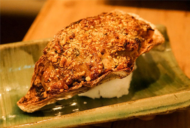 牡蠣の焼き寿司